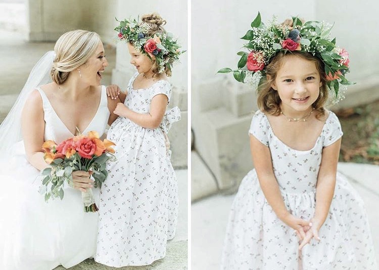 Elegant Events Florist - Philadelphia wedding florist - flower crown - Swedish American museum - philadelphia pa