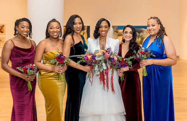 Elegant Events Florist | Philadelphia PA colorful bridal party